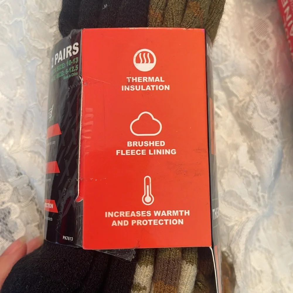 Slazenger and Reflex Tech thermal, insulated socks, and wool socks 4 pairs